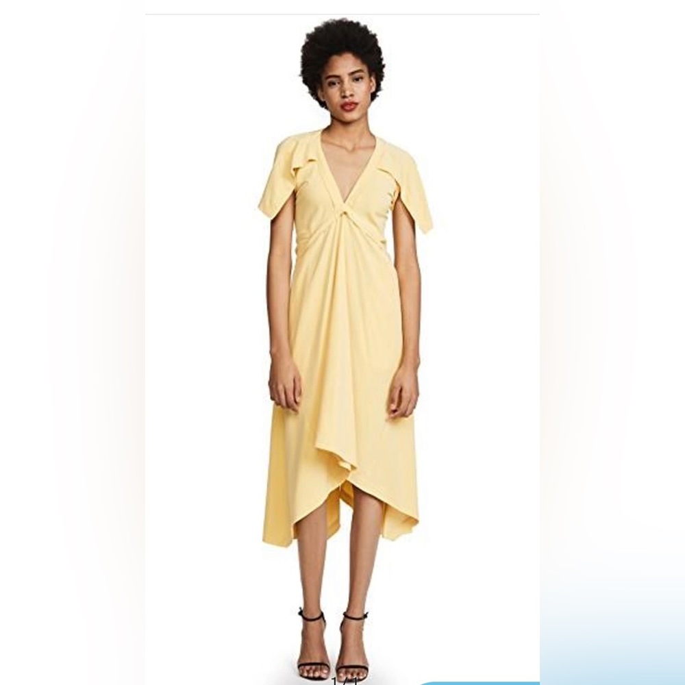 KITX True Wonder Silk Dress In Lemon AU Size 8. US 2, 4